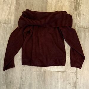 Abercrombie & Fitch Burgundy Knit sweater
